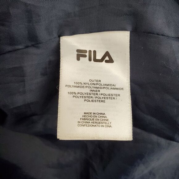 Vintage Y2k Fila light wind breaker snap buttons size medium - Picture 5 of 9